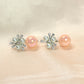Pearl & Crystal Drop Earrings – Iridescent Ball Statement Designer Earrings