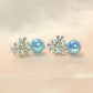 Pearl & Crystal Drop Earrings – Iridescent Ball Statement Designer Earrings