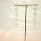 Elegant Faux Pearl Drop Earrings with Gold-Tone Chain – Statement Dangle Design