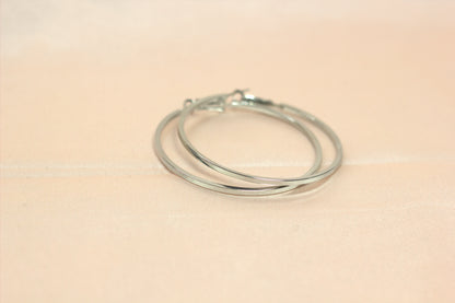 Ultra-Sleek Mirror Finish Golden Hoops