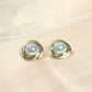 Silver Pearl-Effect Stud Earrings – Classic Elegant Jewelry- Stainless Steel