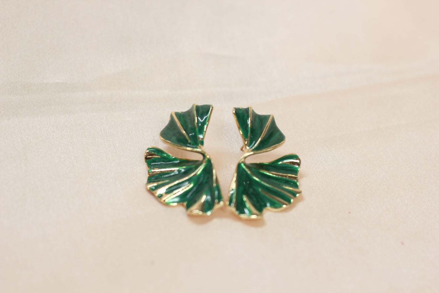 Golden Yellow Leaf Statement Earrings – Bold & Elegant Jewelry- Stainless Steel