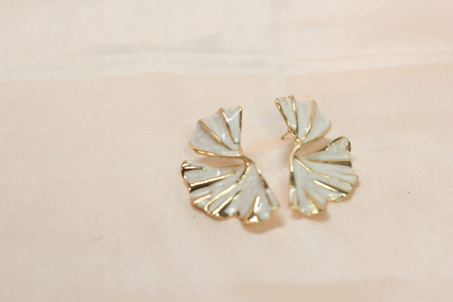 Golden Yellow Leaf Statement Earrings – Bold & Elegant Jewelry- Stainless Steel