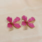 Floral Statement Earrings – Gloss Finish Designer Petal Earrings
