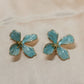 Floral Statement Earrings – Gloss Finish Designer Petal Earrings