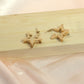 Gold Multi Layer Star Statement Earrings – Modern Geometric Design
