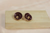 Wine Red Spiral Statement Earrings – Bold Statement Earrings for Women India