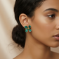 Floral Statement Earrings – Gloss Finish Designer Petal Earrings