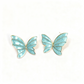 Butterfly Statement Earrings – Gold Outline Enamel Design- Stainless Steel