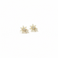 Floral Pearl Drop Earrings – Gold & Ivory Elegant Design