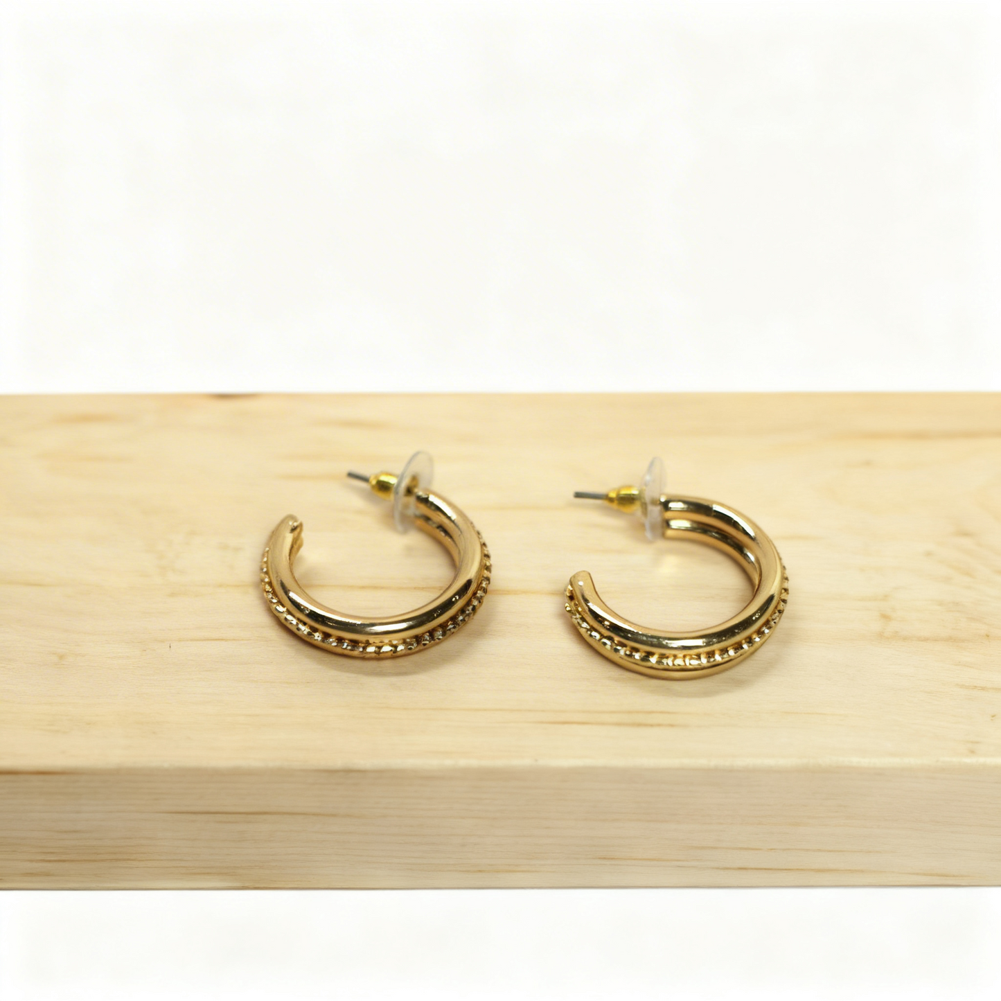 Textured Gold Hoop Earrings – Chic Everyday Jewelry