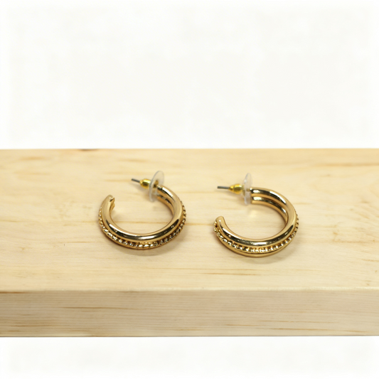Textured Gold Hoop Earrings – Chic Everyday Jewelry