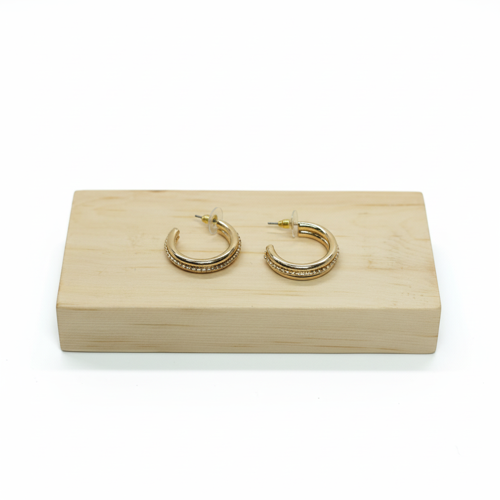 Textured Gold Hoop Earrings – Chic Everyday Jewelry