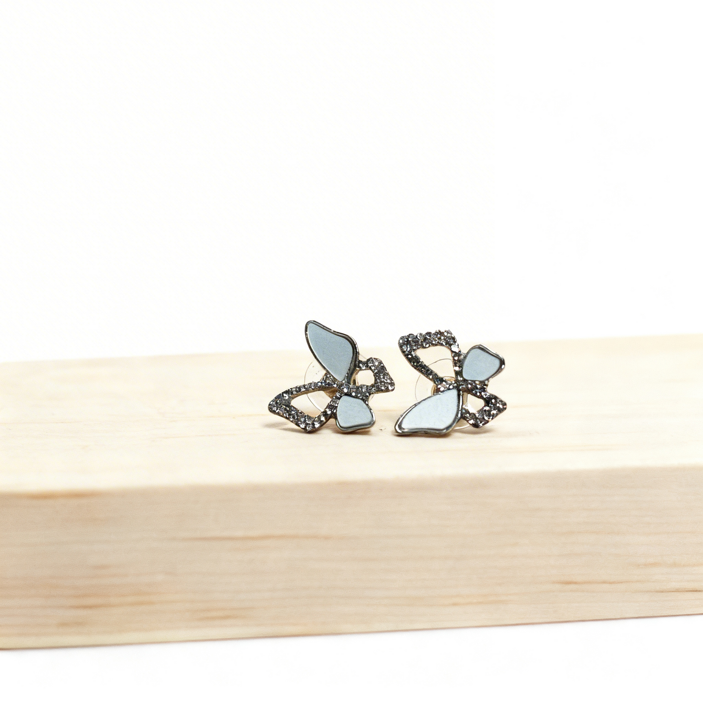 Ethereal Butterfly Wing Earrings – Sparkling Statement Studs