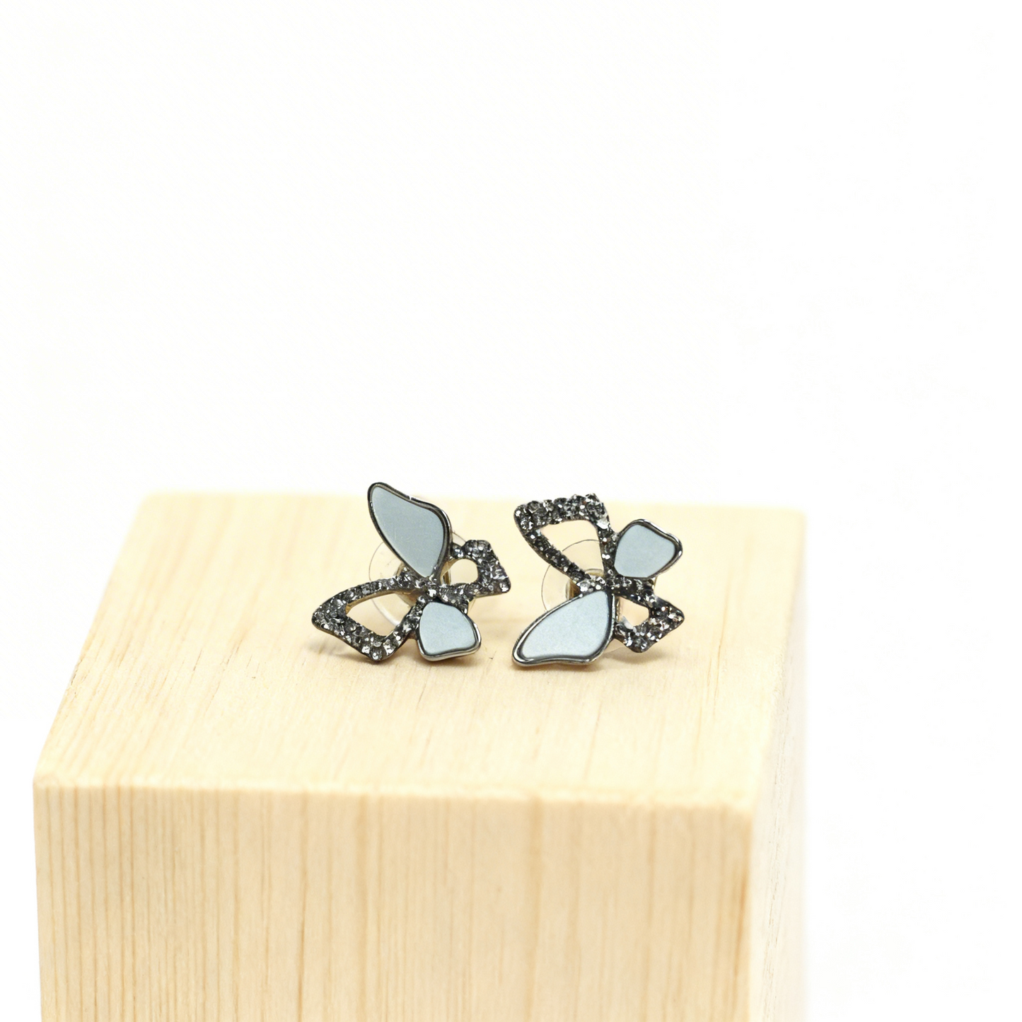 Ethereal Butterfly Wing Earrings – Sparkling Statement Studs