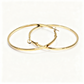 Ultra-Sleek Mirror Finish Golden Hoops