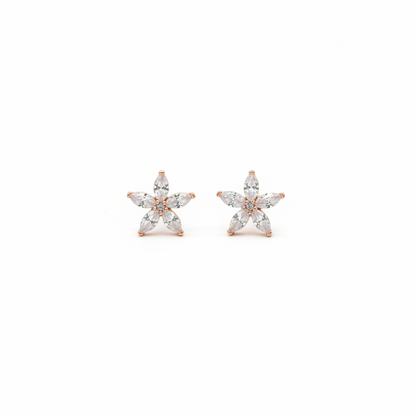 Delicate Pink Flower Stud Earrings – Feminine & Elegant Jewelry