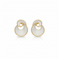 Pearl Shell Swirl Earrings – Elegant Statement Jewelry