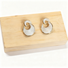 Pearl Shell Swirl Earrings – Elegant Statement Jewellery for Women