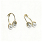 Pearl Bloom Bud Drop Earrings – Gold-Finished Botanical Studs