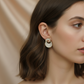 Pearl Shell Swirl Earrings – Elegant Statement Jewelry