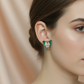 Pink & White Butterfly Stud Earrings – Delicate Statement Jewelry- Stainless Steel