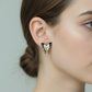 Pink & White Butterfly Stud Earrings – Delicate Statement Jewelry- Stainless Steel