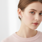 Blush Pink Floral Cluster Stud Earrings – Soft Elegant Design