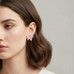 Butterfly Statement Earrings – Gold Outline Enamel Design- Stainless Steel