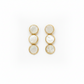Elegant Pearl-Effect Round Drop Earrings – Classic Minimalist Jewelry