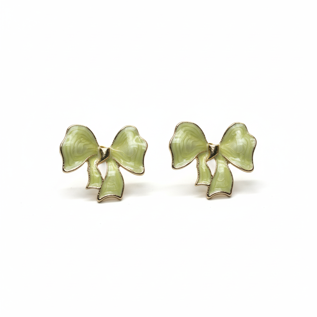 Cute Yellow Bow Stud Earrings – Playful & Charming Jewelry