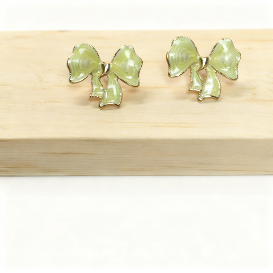 Cute Yellow Bow Stud Earrings – Playful & Charming Jewelry