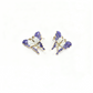 Pink & White Butterfly Stud Earrings – Delicate Statement Jewelry- Stainless Steel