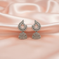 Oxidised Silver Peacock Jhumka Earrings for Women – Traditional Statement Design