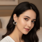 Chunky Gold Twisted Hoop Earrings with Sculpted Design- Stainless steel