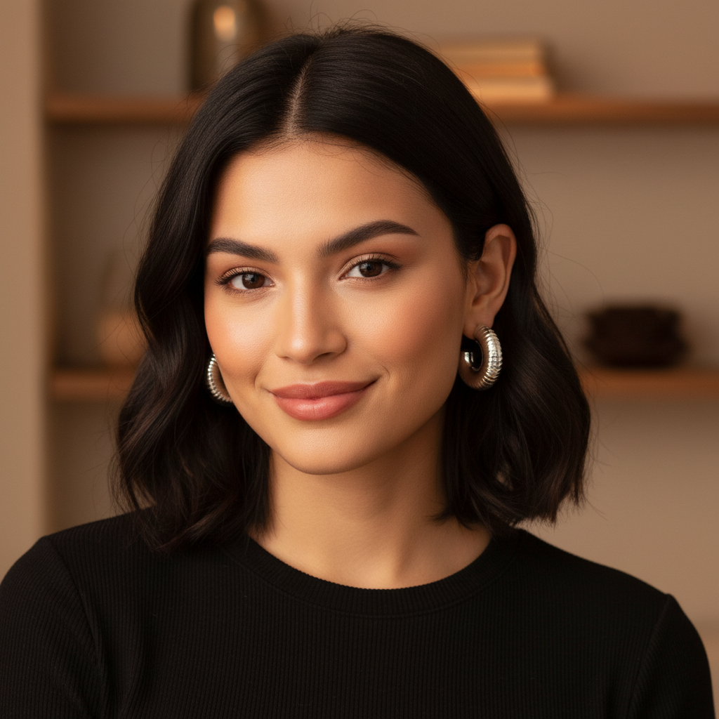Textured Chunky Hoop Earrings- Stainless Steel