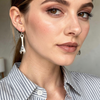 Minimalist Wrench Drop Earrings – Silver Finish Tool Charm