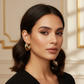 Gold Layered Triple Hoop Earrings- Stainless Steel