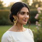 Traditional Gold Kundan Jhumka Earrings with Multi-Color Stones-Stainless steel