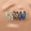 Acrylic Glossy Hoop Earrings - Set of 3