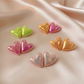 Glossy Heart Stud Earrings – Multicolor Iridescent Finish Set-Stainless steel