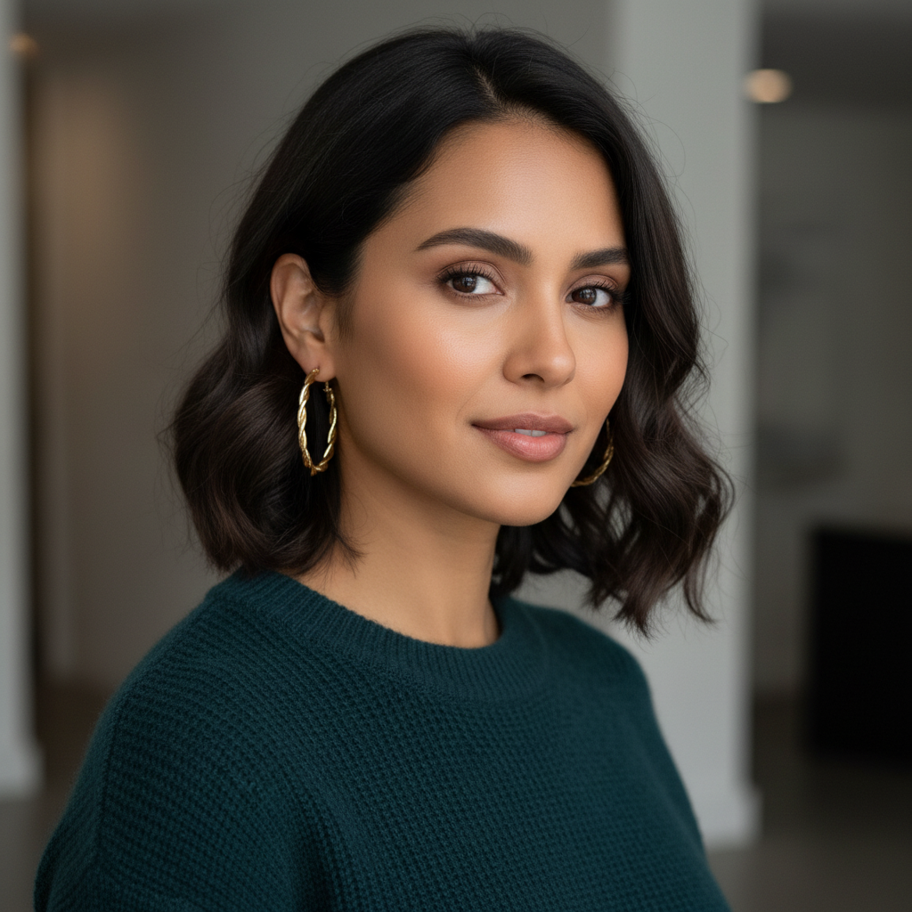 Twisted Hoop Earrings – Elegant Classic Statement- Stainless steel