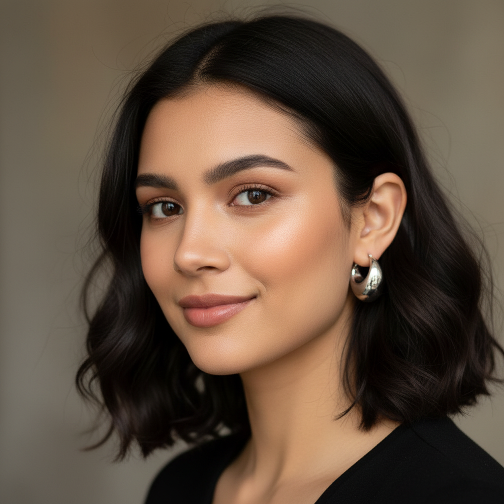 Chunky Silver Dome Hoop Earrings – Nickel-Free Statement Jewelry