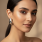 Statement Dual Teardrop Earrings – Bold Glossy Jewelry