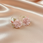 Elegant Rose Floral Earrings – Lightweight Fashion Jewelry