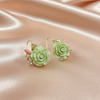 Elegant Rose Floral Earrings – Lightweight Fashion Jewelry