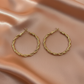 Twisted Hoop Earrings – Elegant Classic Statement- Stainless steel