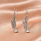 Vintage Trumpet Drop Earrings – Silver Finish Musical Charm
