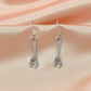 Minimalist Wrench Drop Earrings – Silver Finish Tool Charm