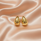 Statement Dual Teardrop Earrings – Bold Glossy Jewelry